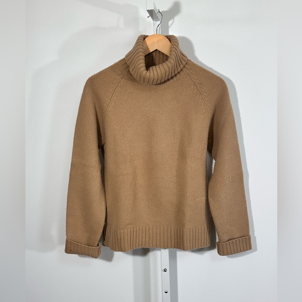 VTG LAUREN Ralph Lauren Camel Turtleneck Sweater Merino Cashmere Hong Kong - Picture 2 of 9